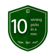 10 winning picks in a row 10 winning picks in a row