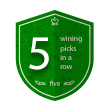5 wining picks in a row 5 wining picks in a row