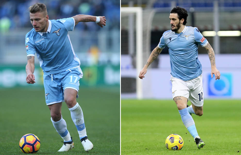 Ciro Immobile and Luis Alberto