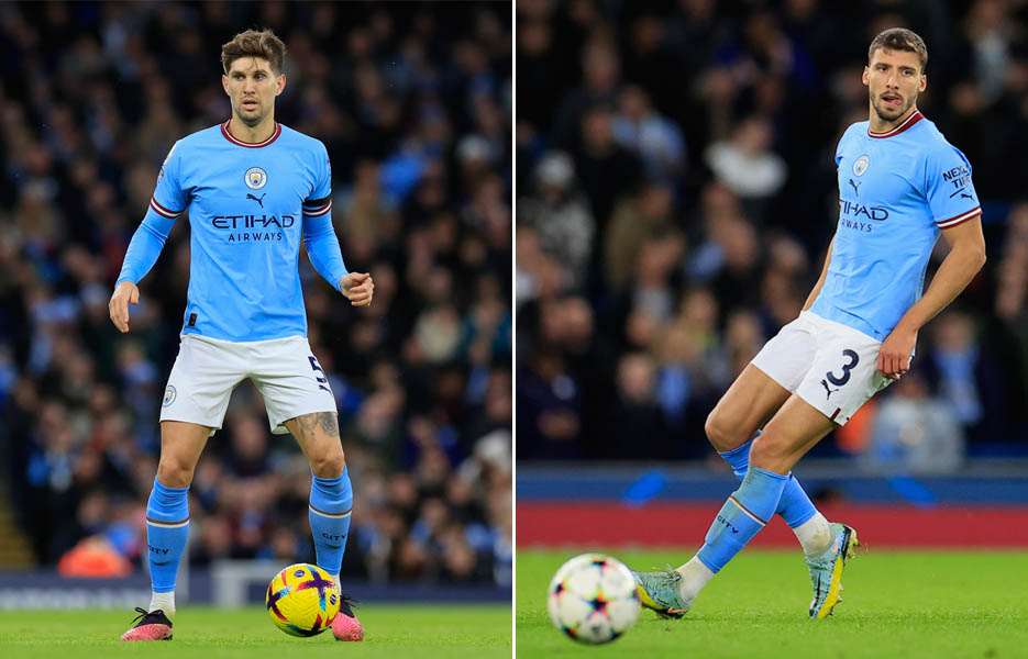 John Stones and Ruben Dias