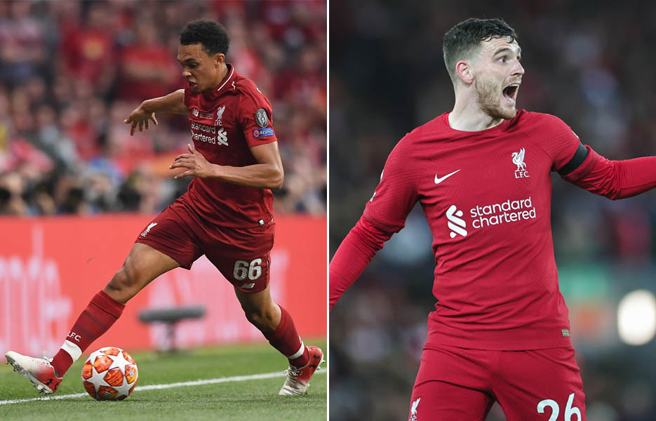 Trent Alexander-Arnold and Andrew Robertson