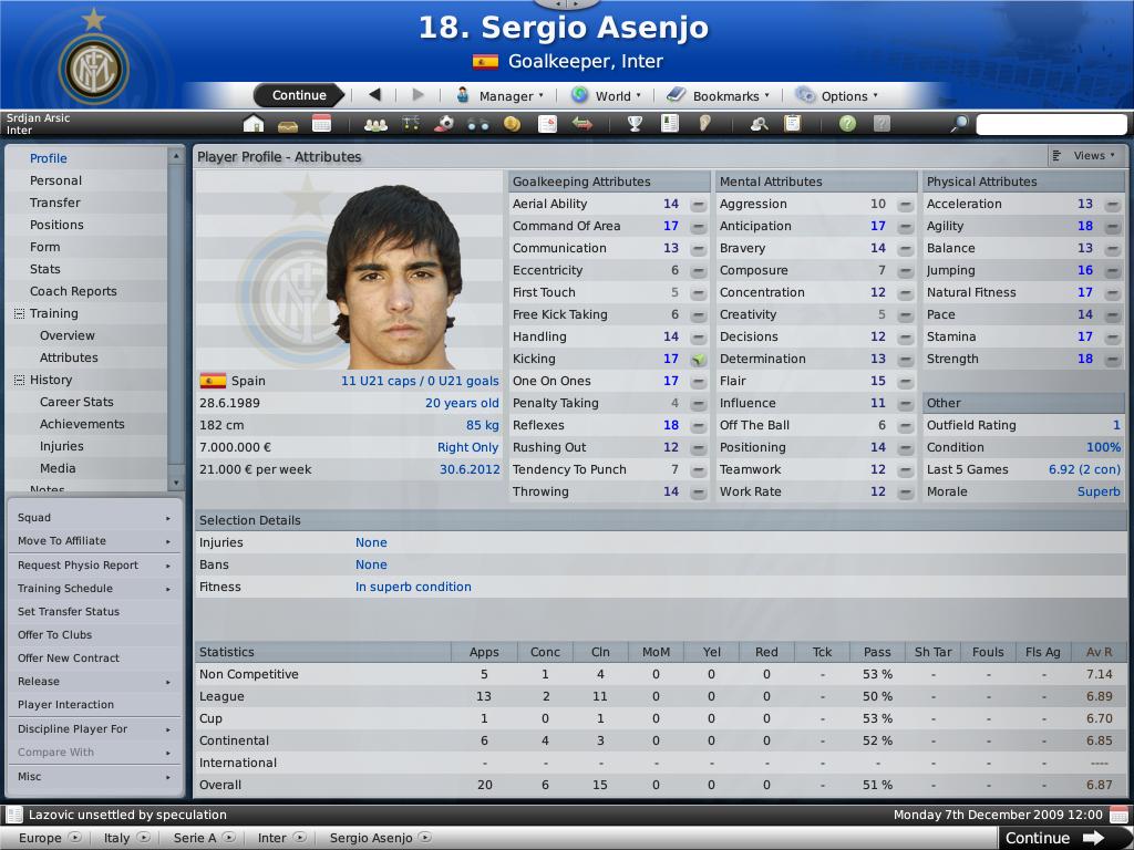 Football Manager 2010, Software