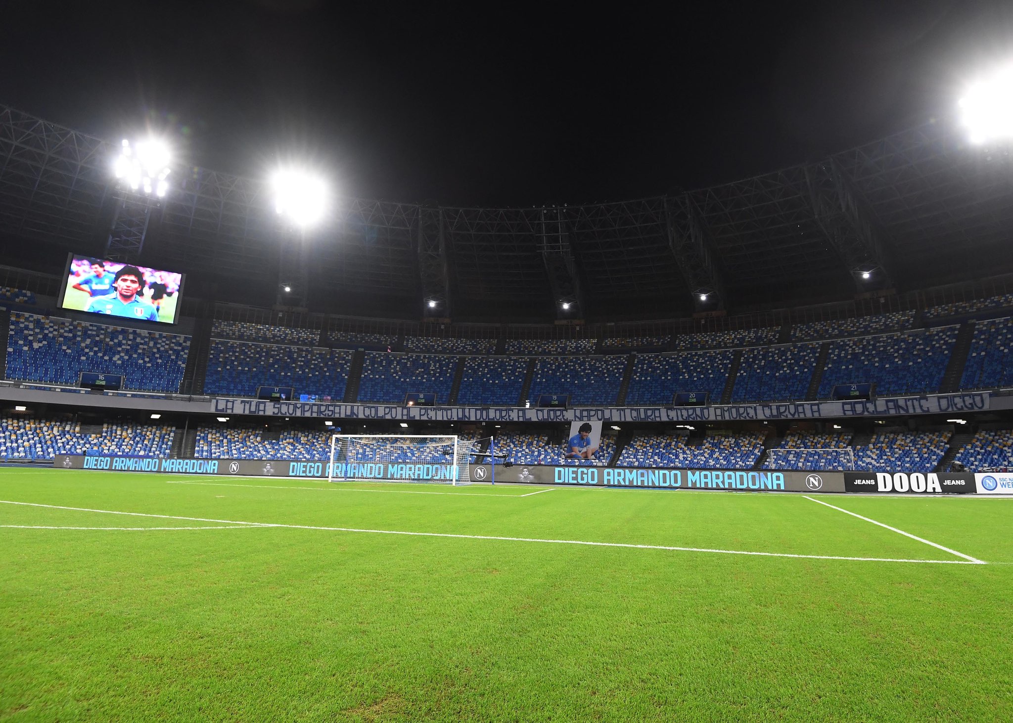 One deity in Naples: Napoli officially changes the stadium name to honour Maradona as the priests protested